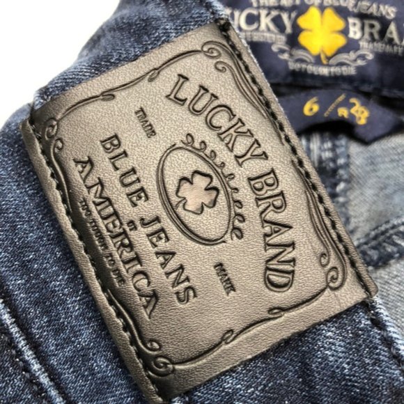LIKE NEW VINTAGE LUCKY BRAND LOLITA SKINNY JEANS 6/28x29 🍀 - Picture 7 of 12